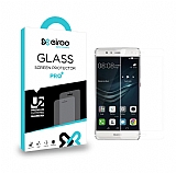 Eiroo Huawei P9 / P9 Lite Tempered Glass Şeffaf Beyaz Full Cam Ekran Koruyucu