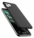 Eiroo Thin iPhone 11 Pro Ultra İnce Siyah Rubber Kılıf
