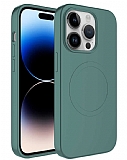 Eiroo iPhone 11 Pro MagSafe Özellikli Yeşil Silikon Kılıf