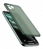 Eiroo Thin iPhone 11 Pro Max Ultra İnce Yeşil Rubber Kılıf
