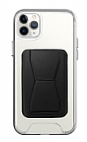 Eiroo iPhone 11 Pro Max Siyah Kartlıklı Standlı Ultra Koruma Kılıf