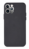 Eiroo iPhone 12 Pro Max 6.7 inç Ultra İnce Mat Siyah Rubber Kılıf