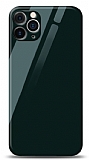 Eiroo iPhone 12 Pro Kamera Korumal Silikon Kenarl Yeil Cam Klf