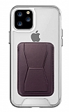 Eiroo iPhone 12 Pro Max Mor Kartlıklı Standlı Ultra Koruma Kılıf