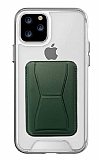 Eiroo iPhone 12 Pro Max Yeşil Kartlıklı Standlı Ultra Koruma Kılıf