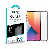 Eiroo iPhone 12 Pro Max 6.7 inç Tempered Glass Full Cam Ekran Koruyucu