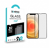 Eiroo iPhone 12 Pro Max Tempered Glass Full Mat Cam Ekran Koruyucu