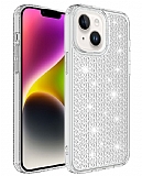 Eiroo iPhone 14 Plus Simli effaf Silikon Klf