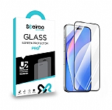 Eiroo iPhone 15 Pro Max Tempered Glass Premium Full Cam Ekran Koruyucu