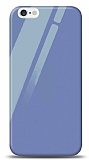 Eiroo iPhone 6 / 6S Silikon Kenarlı Mor Cam Kılıf