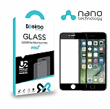Eiroo iPhone 7 Plus / 8 Plus Full Mat Nano Siyah Ekran Koruyucu