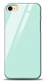 Eiroo iPhone SE 2020 Silikon Kenarlı Cam Mavi Kılıf