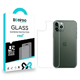Eiroo iPhone 11 Pro Max Tempered Glass Arka Cam Gövde Koruyucu