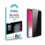 Eiroo iPhone XS Max Full Privacy Tempered Glass Cam Ekran Koruyucu