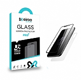 Eiroo iPhone XR Ön + Arka Full Tempered Glass Beyaz Cam Ekran Koruyucu