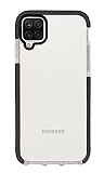 Eiroo Jelly Samsung Galaxy A12 / M12 Şeffaf Siyah Silikon Kılıf