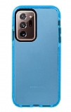 Eiroo Jelly Samsung Galaxy Note 20 Ultra Mavi Silikon Kılıf