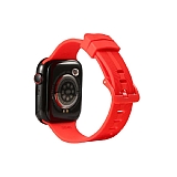 Eiroo KRD-23 Apple Watch 7 Krmz Silikon Kordon (41 mm)