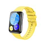 Eiroo KRD-43 Huawei Watch Fit 2 Sarı Silikon Kordon