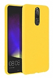 Eiroo Lansman Huawei Mate 10 Lite Açık Sarı Silikon Kılıf