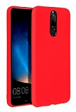 Eiroo Lansman Huawei Mate 10 Lite Kırmızı Silikon Kılıf