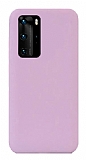 Eiroo Lansman Huawei P40 Pro Lila Silikon Klf