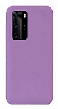 Eiroo Lansman Huawei P40 Pro Mor Silikon Klf