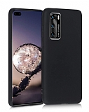 Eiroo Lansman Huawei P40 Siyah Silikon Klf