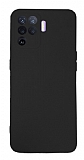 Eiroo Lansman Oppo Reno 5 Lite Kamera Korumal Siyah Silikon Klf