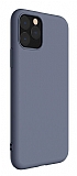 Eiroo Lansman iPhone 11 Pro Max Gri Silikon Klf