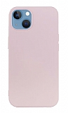 Eiroo Lansman iPhone 13 Açık Pembe Silikon Kılıf