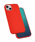Eiroo Lansman iPhone 13 Kırmızı Silikon Kılıf