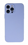 Eiroo Lansman iPhone 13 Pro Kamera Korumalı Lila Silikon Kılıf