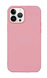 Eiroo Lansman iPhone 13 Pro Max 6.7 inç Pembe Silikon Kılıf