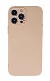 Eiroo Lansman iPhone 13 Pro Max Kamera Korumalı Pembe Silikon Kılıf