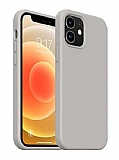 Eiroo Lansman iPhone 15 Gri Silikon Kılıf