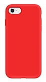 Eiroo Lansman iPhone SE 2020 Kırmızı Silikon Kılıf
