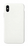 Eiroo Lansman iPhone X / XS Beyaz Silikon Klf
