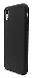 Eiroo Lansman iPhone XR Siyah Silikon Klf
