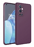 Eiroo Lansman OnePlus 9 Pro Kamera Korumal Mor Silikon Klf