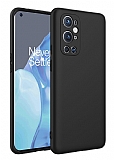 Eiroo Lansman OnePlus 9 Pro Kamera Korumal Siyah Silikon Klf