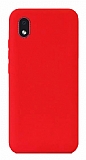 Eiroo Lansman Samsung Galaxy A01 Core Kırmızı Silikon Kılıf
