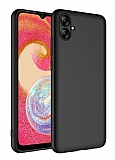 Eiroo Lansman Samsung Galaxy A04E Kamera Korumal Siyah Silikon Klf