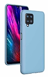 Eiroo Lansman Samsung Galaxy A12 / M12 Mavi Silikon Kılıf