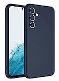 Eiroo Lansman Samsung Galaxy A24 4G Kamera Korumalı Lacivert Silikon Kılıf