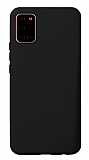 Eiroo Lansman Samsung Galaxy A31 Siyah Silikon Klf