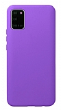 Eiroo Lansman Samsung Galaxy A31 Mor Silikon Kılıf