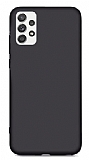 Eiroo Lansman Samsung Galaxy A52 / A52 5G Siyah Silikon Klf