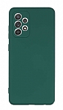 Eiroo Lansman Samsung Galaxy A52s 5G Kamera Korumalı Yeşil Silikon Kılıf