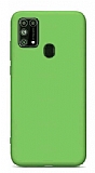 Eiroo Lansman Samsung Galaxy M31 Yeşil Silikon Kılıf